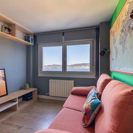 Apartamento Vistas Ria Con Parking Vigo Exteriör bild